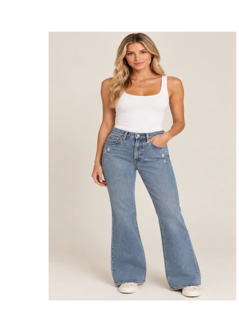 Levi's 70's High Flare Jeans Light Blue